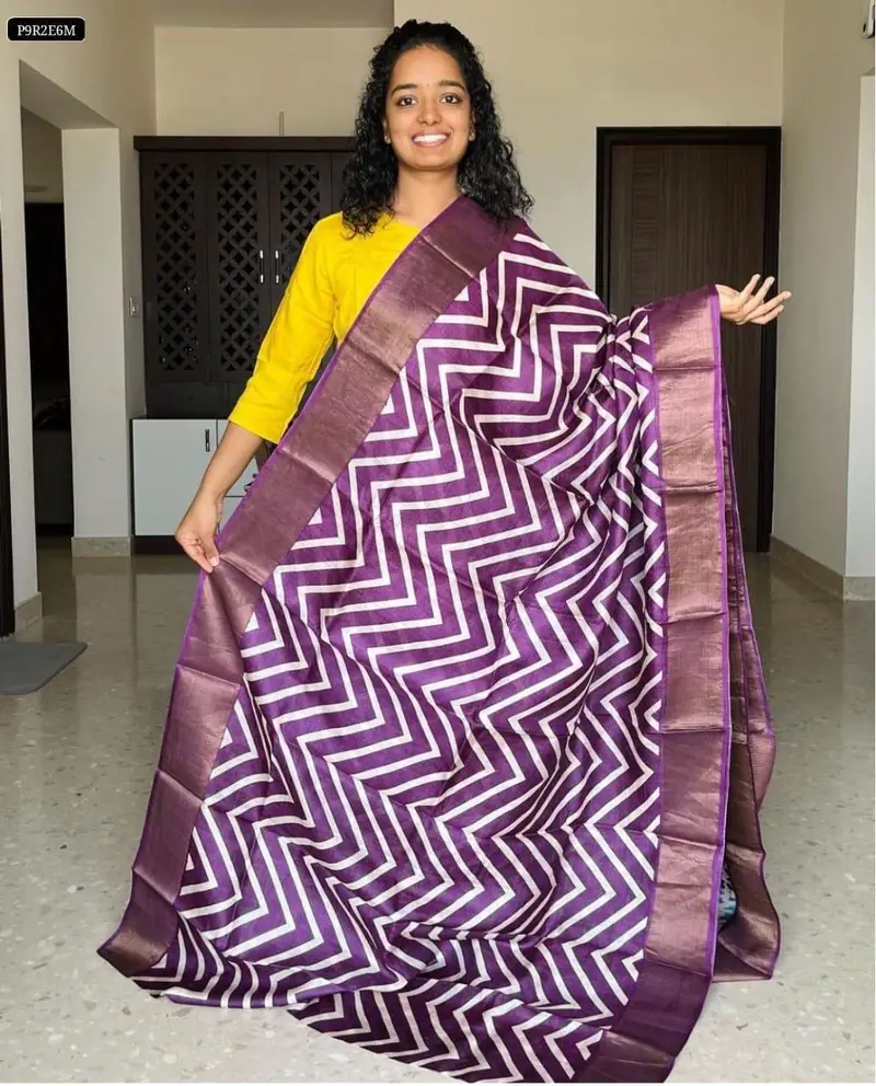 Semi Tusshar silk saree - Image 4 in Hyderabad